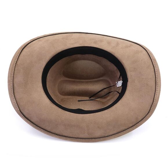 6268 Cowboy Hat Cowgirl Men\'s & Women\'s Wide Brim Felt Fedora